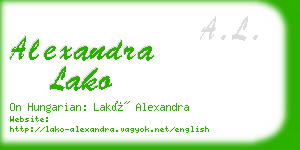 alexandra lako business card